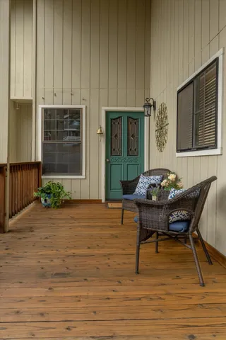 a outdoor space with furniture