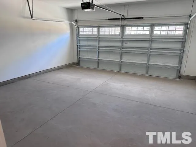a view of a garage