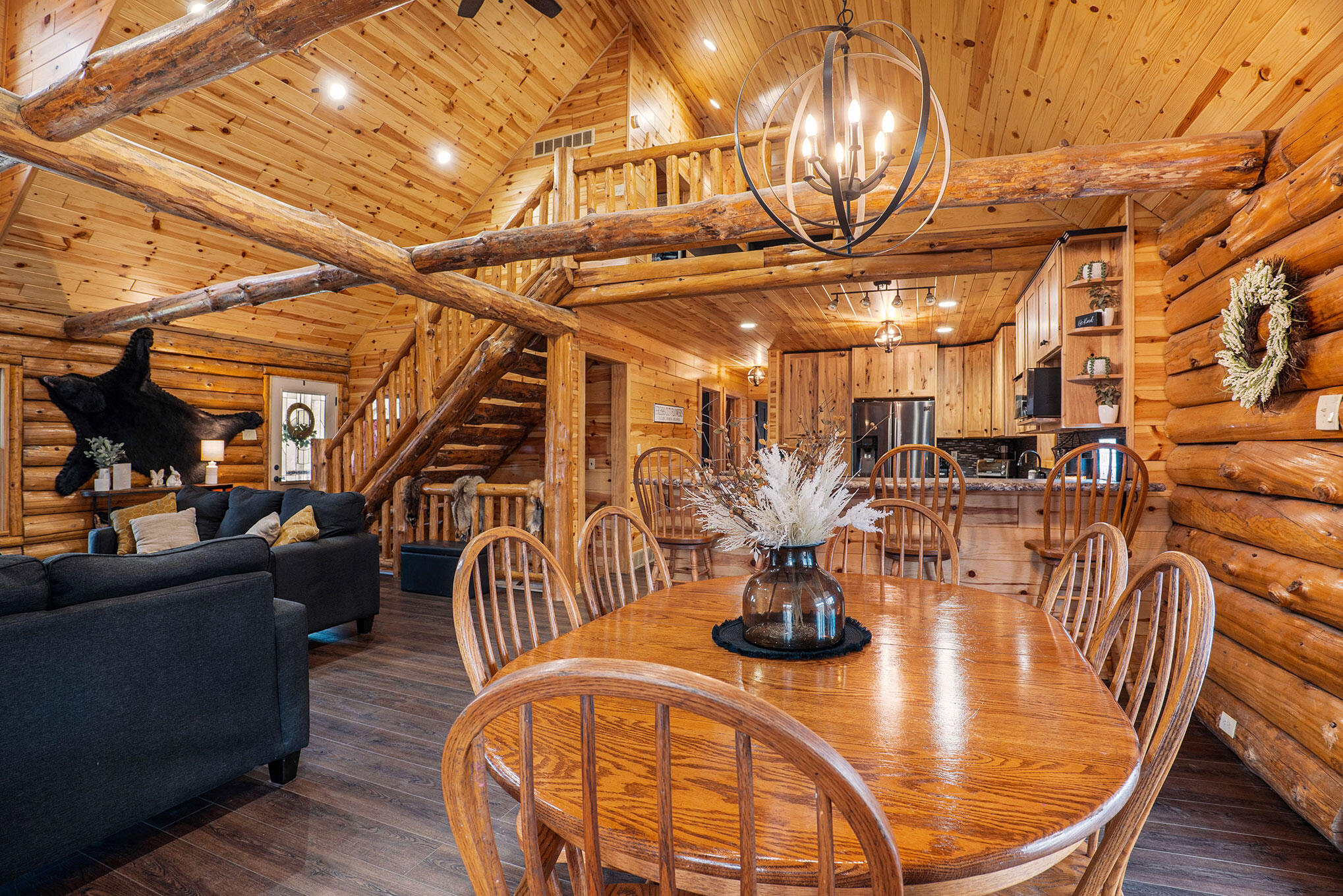 22375 2 Mile Road Morley, MI 49336 - Photo 9 of 28 22375 2 Mile Rd Log Home Clint MAki 616-