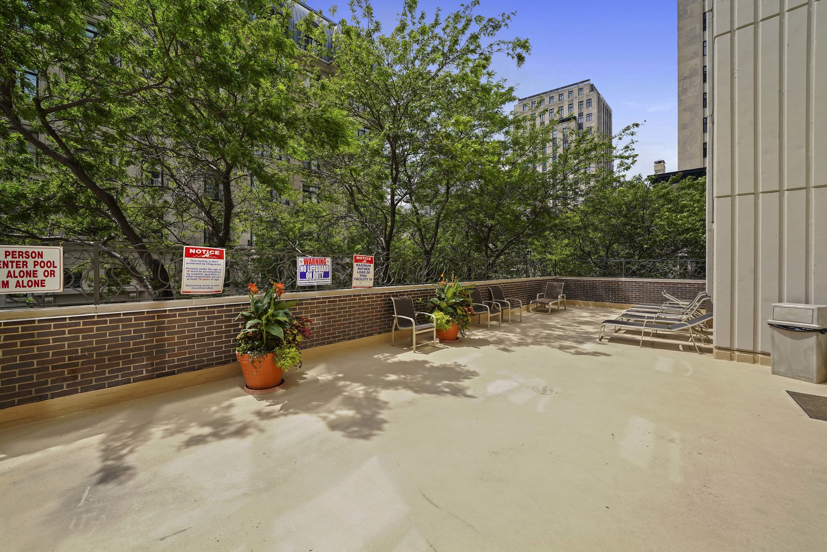 1313 North Ritchie Court, Unit 805 Chicago, IL 60610 - Photo 18 of 21 a view of a outdoor space with a patio