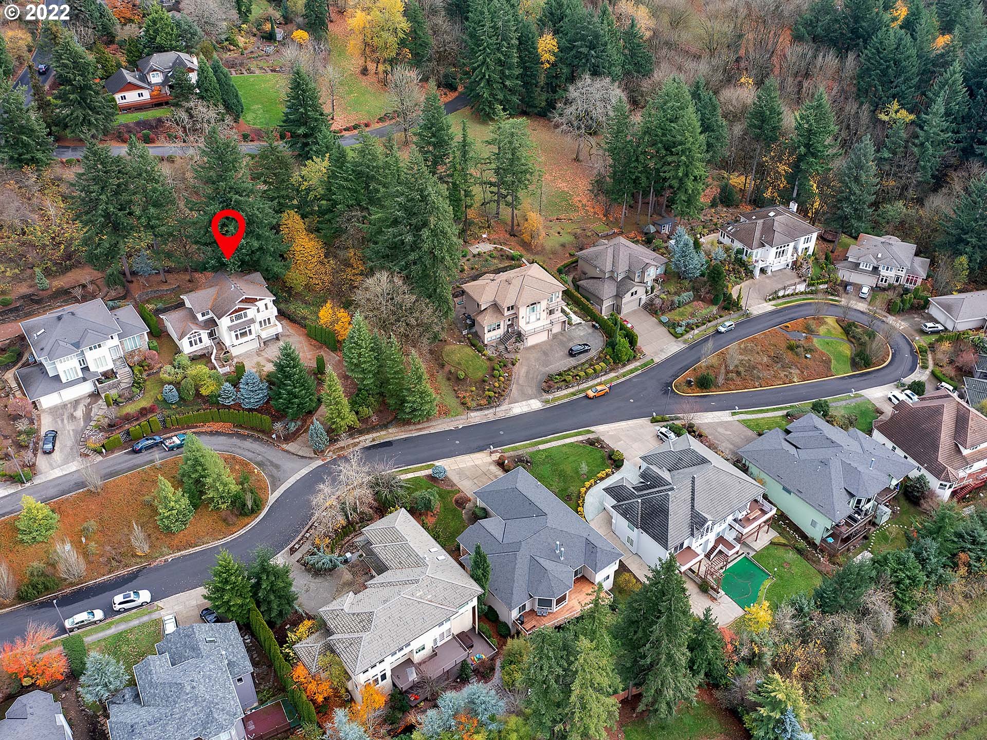 10248 Southeast Nicole Loop Happy Valley, OR 97086 - Photo 3 of 32 an aerial view of a house a yard and outdoor seating