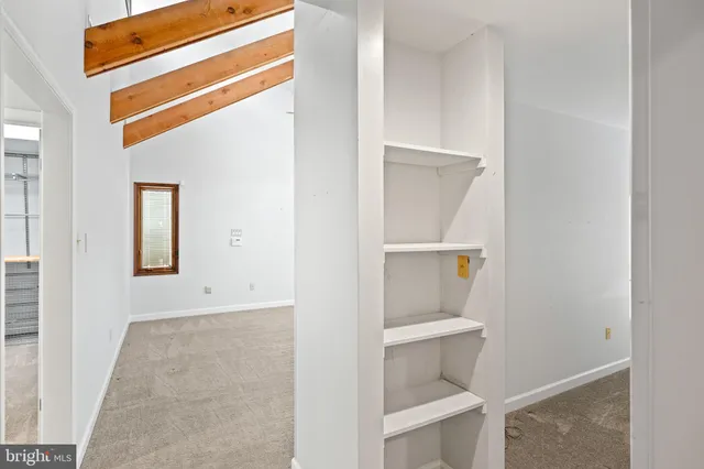 a view of balcony with a floor to ceiling window