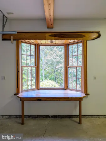 a view of a window in a kitchen