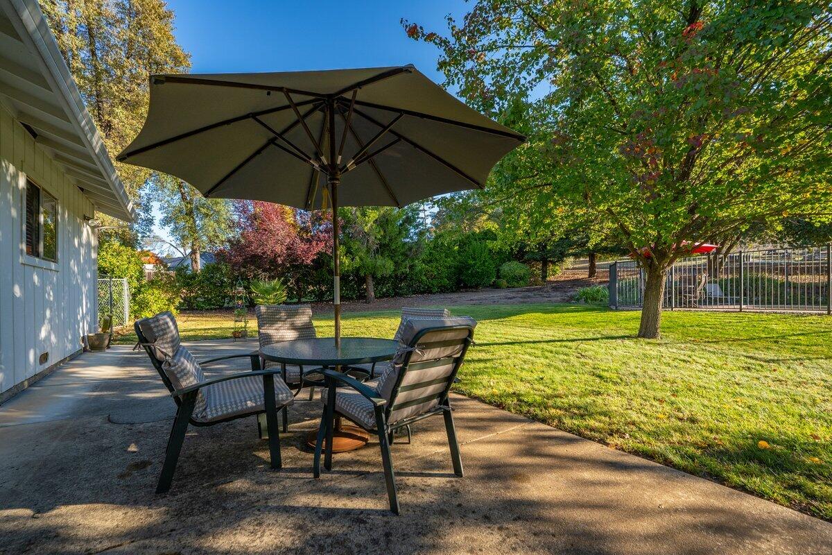 12269 Dry Creek Road Bella Vista, CA 96008 - Photo 38 of 74 a view of a swimming pool with a patio
