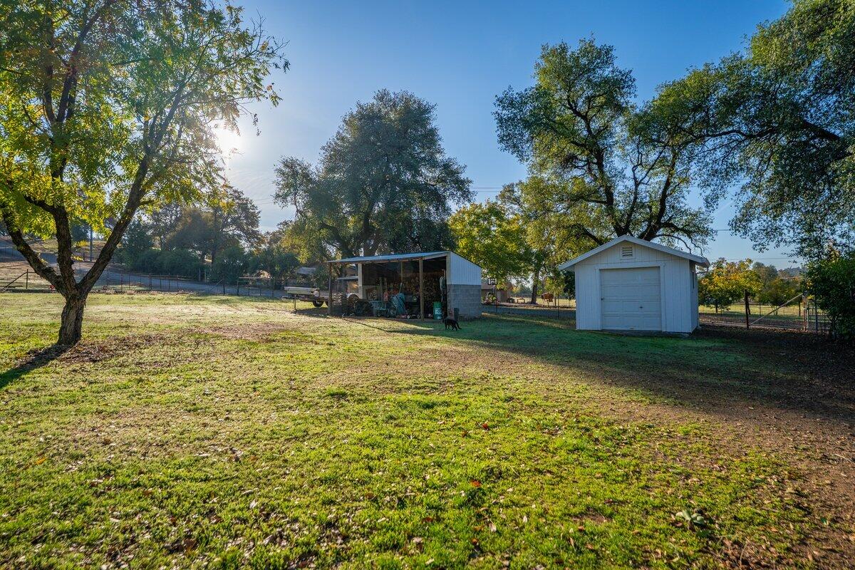 12269 Dry Creek Road Bella Vista, CA 96008 - Photo 56 of 74 a backyard of a house with lots of green space