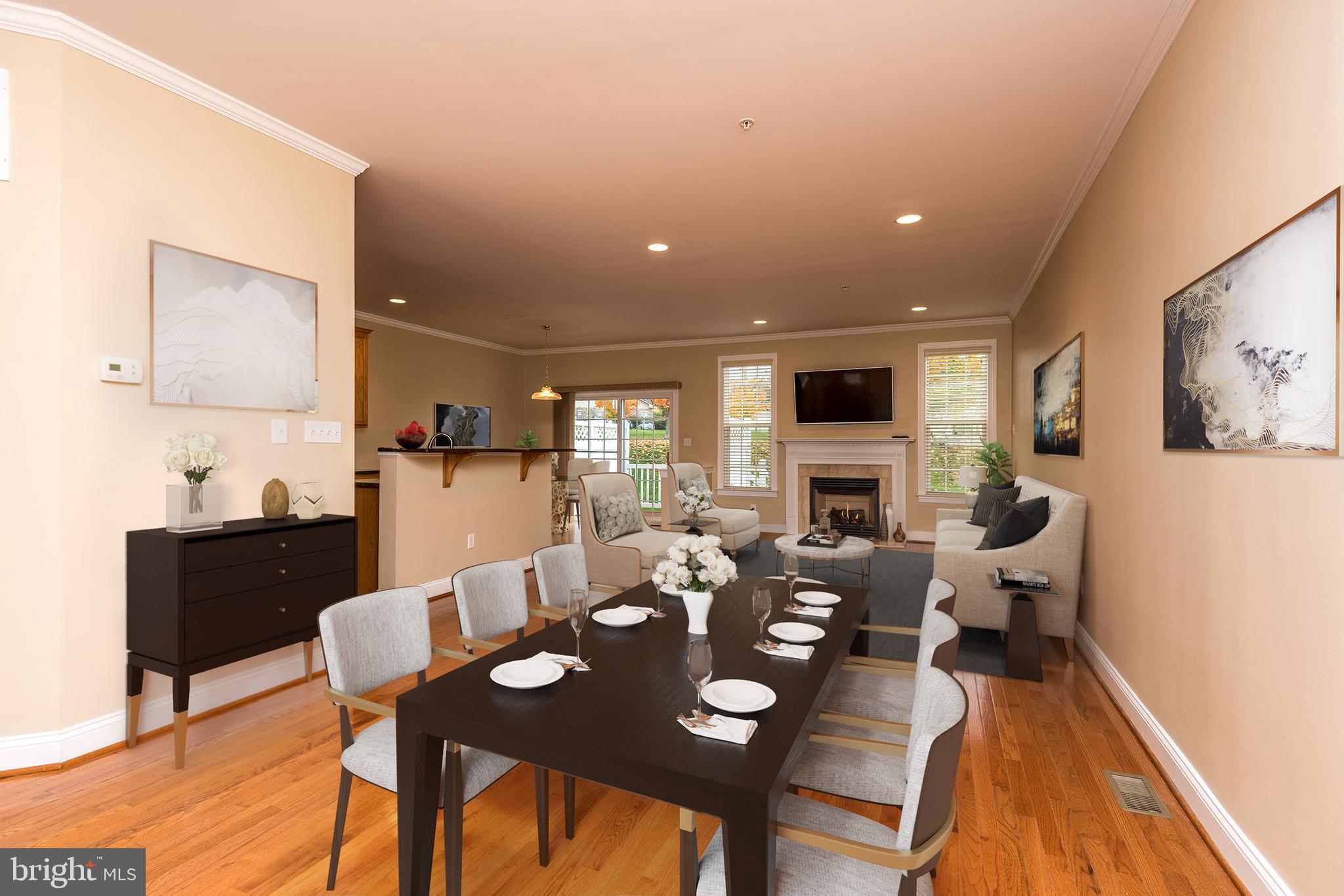 3233 Meadow View Circle, Unit 155 Furlong, PA 18925 - Photo 12 of 36 a view of a dining room with furniture
