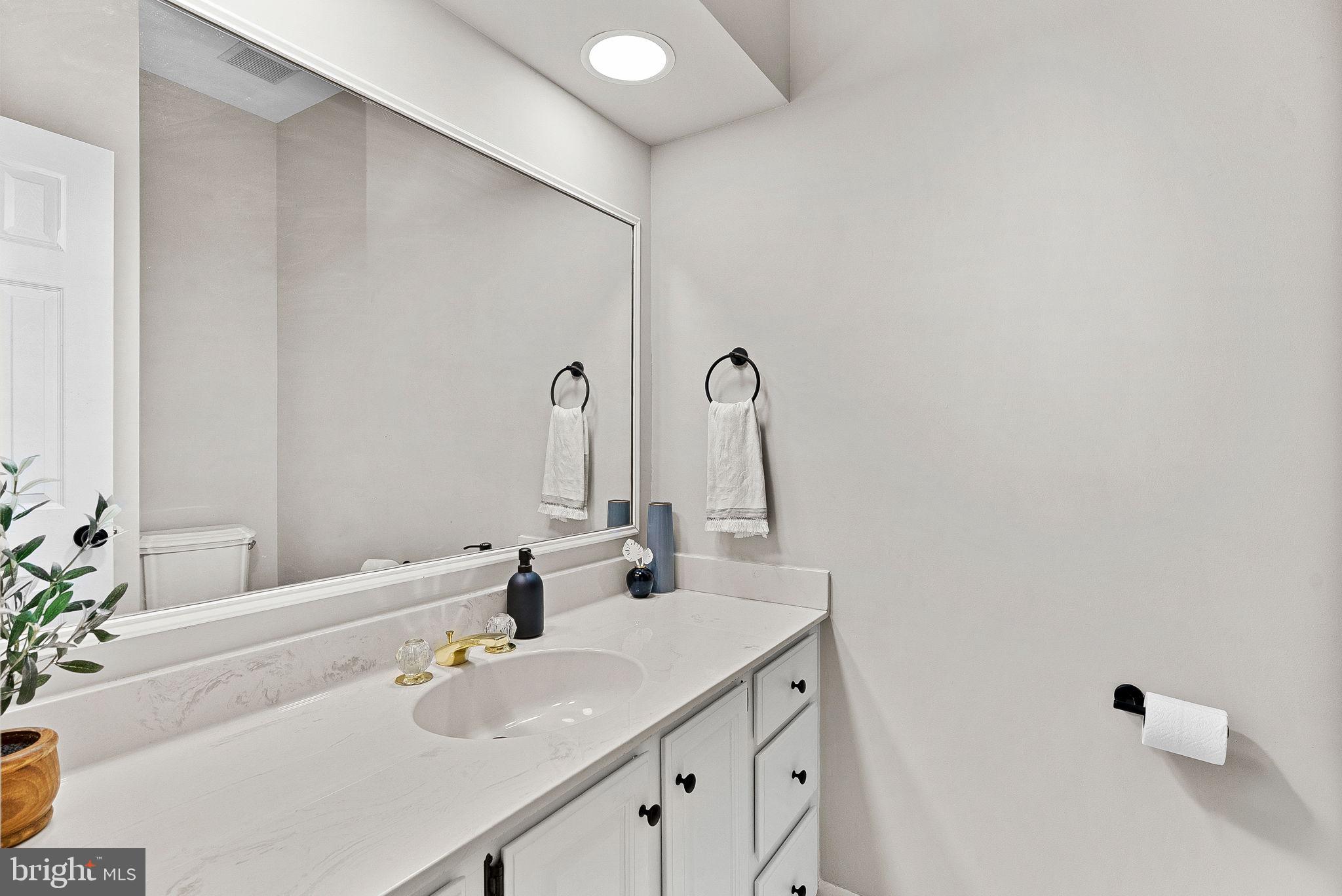 9440 Flowerden Lane Manassas, VA 20110 - Photo 24 of 66 a bathroom with a sink and a mirror