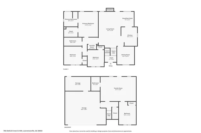 $2,400 | 705 Oxford Crest Court Northwest, Lawrenceville, GA 30043