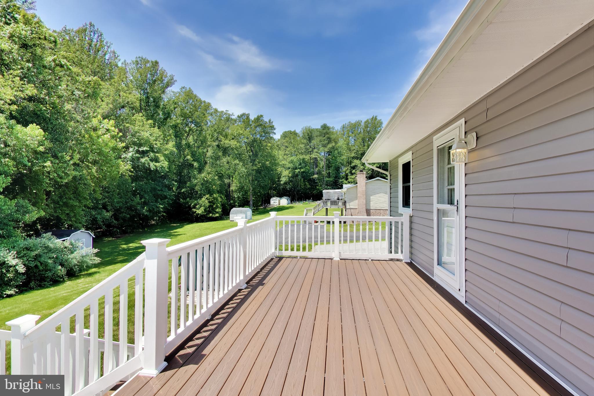30075 Huntt Road Mechanicsville, MD 20659 - Photo 39 of 45 Deck overlooking private yard backing to trees