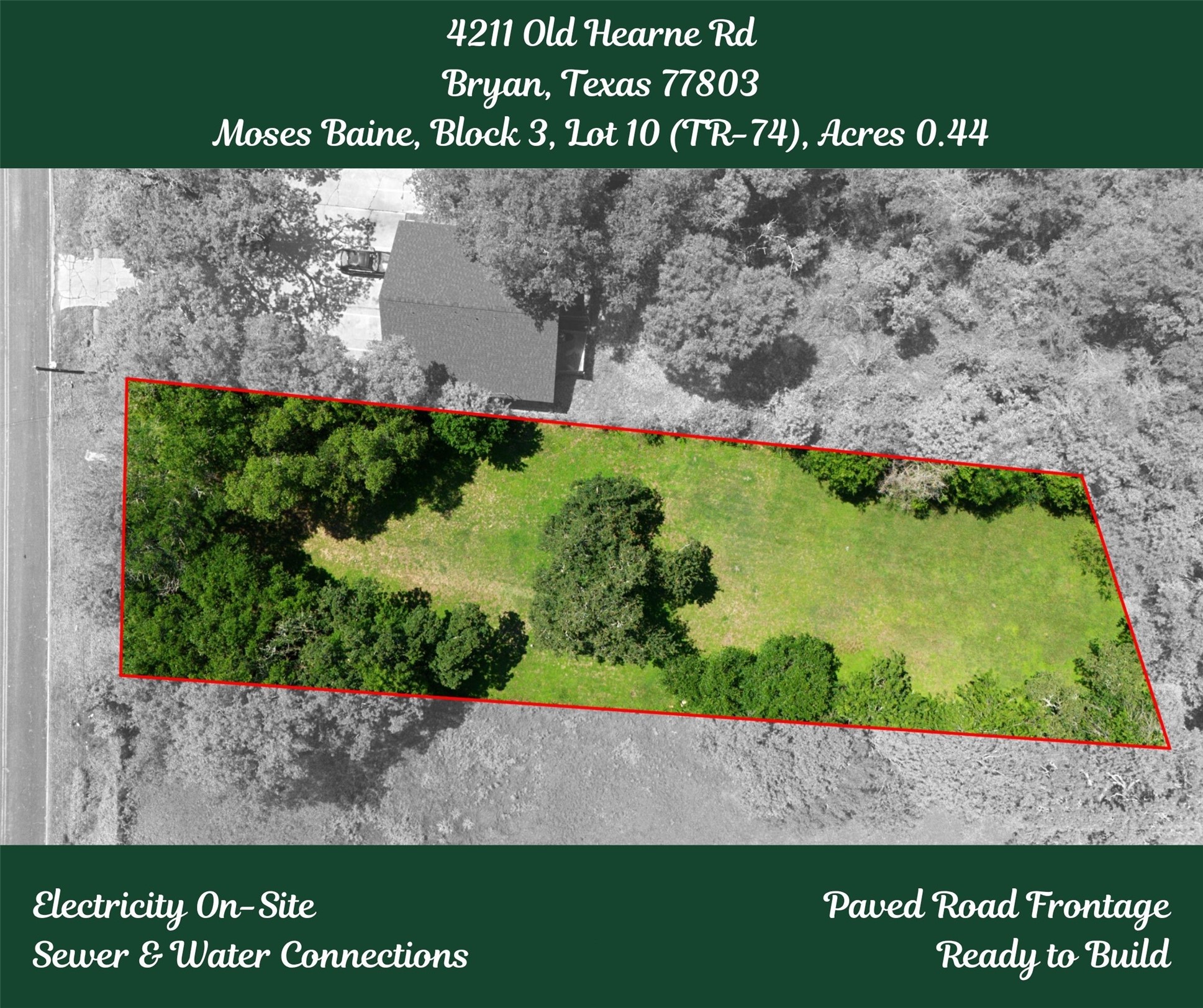 4211 Old Hearne Road Bryan, TX 77803 - Photo 5 of 19 a view of a back yard with green space