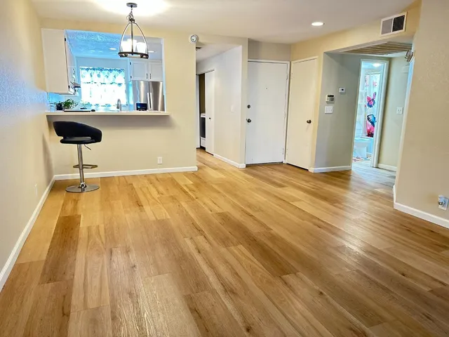 a view of a livingroom with a fireplace