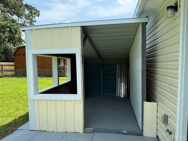 a view of front door