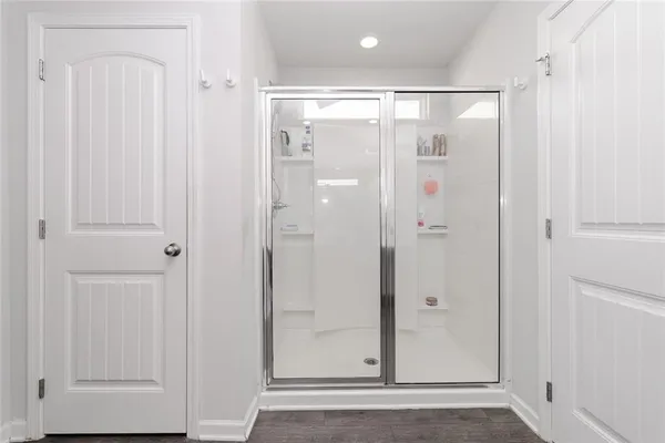 a living room with a couch and a window