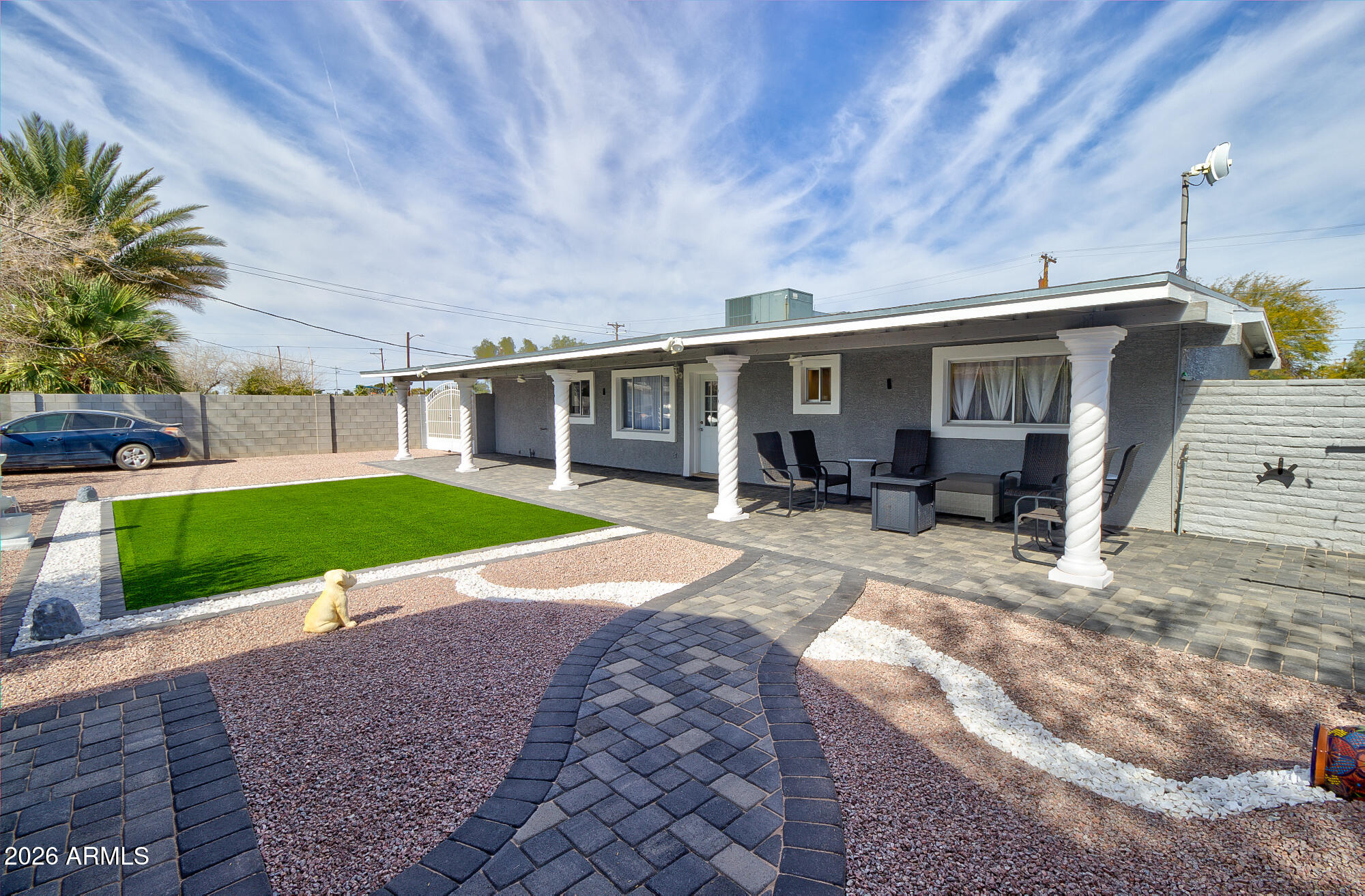 101 East 7th Street Eloy, AZ 85131 - Photo 29 of 34 a view of a house with backyard porch and sitting area