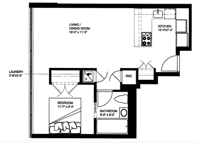 front view of a building with a street