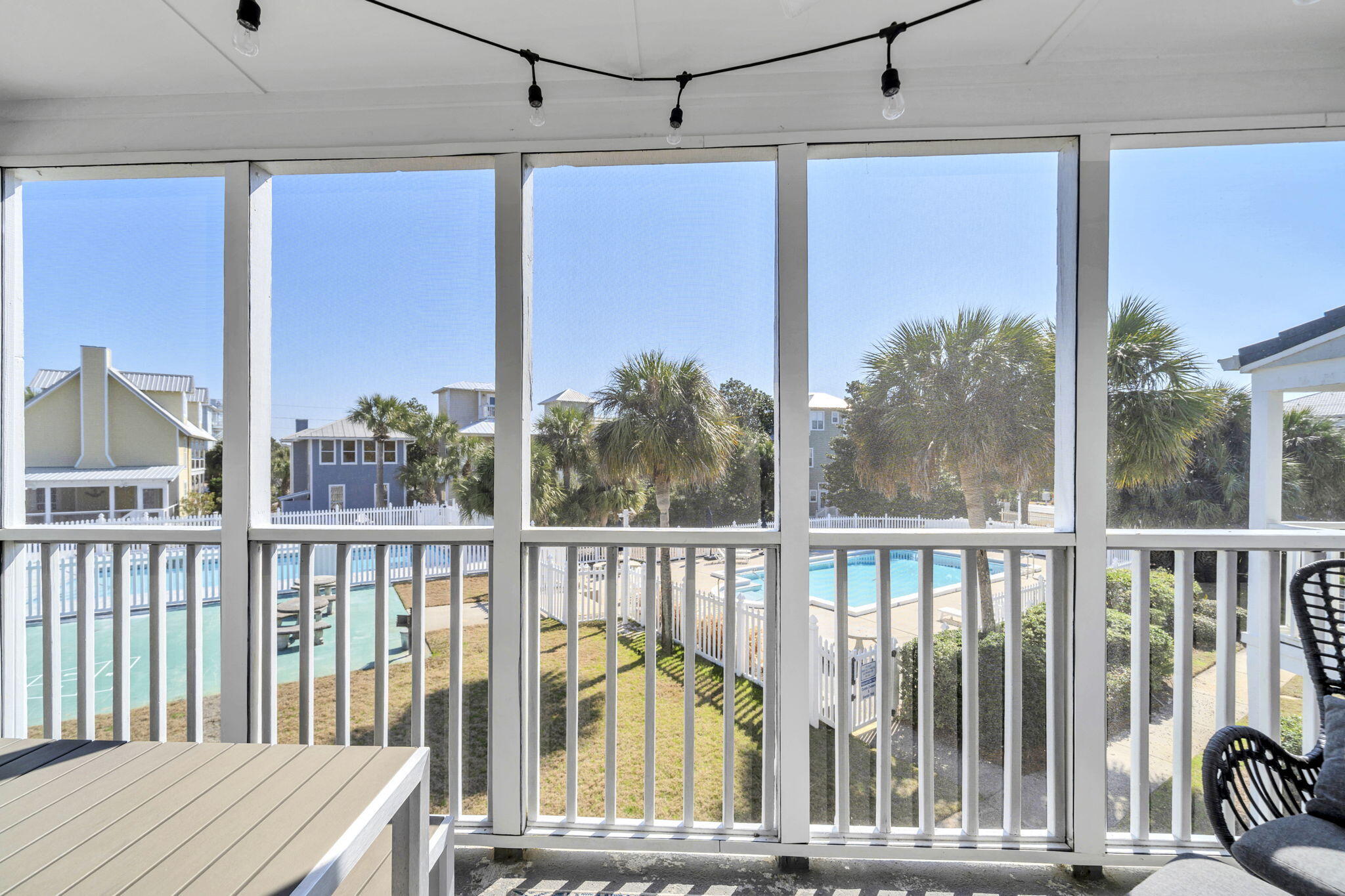 4984 West County Highway 30A, Unit 4B Santa Rosa Beach, FL 32459 - Photo 22 of 37 a view of a balcony with chairs
