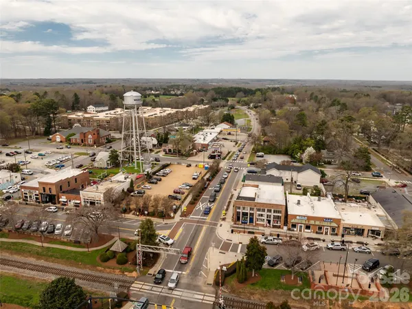 an aerial view of a city