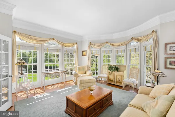 a living room with furniture or couch and a rug