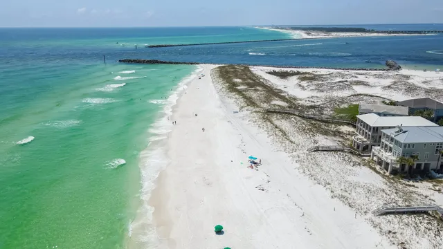 a view of city and ocean