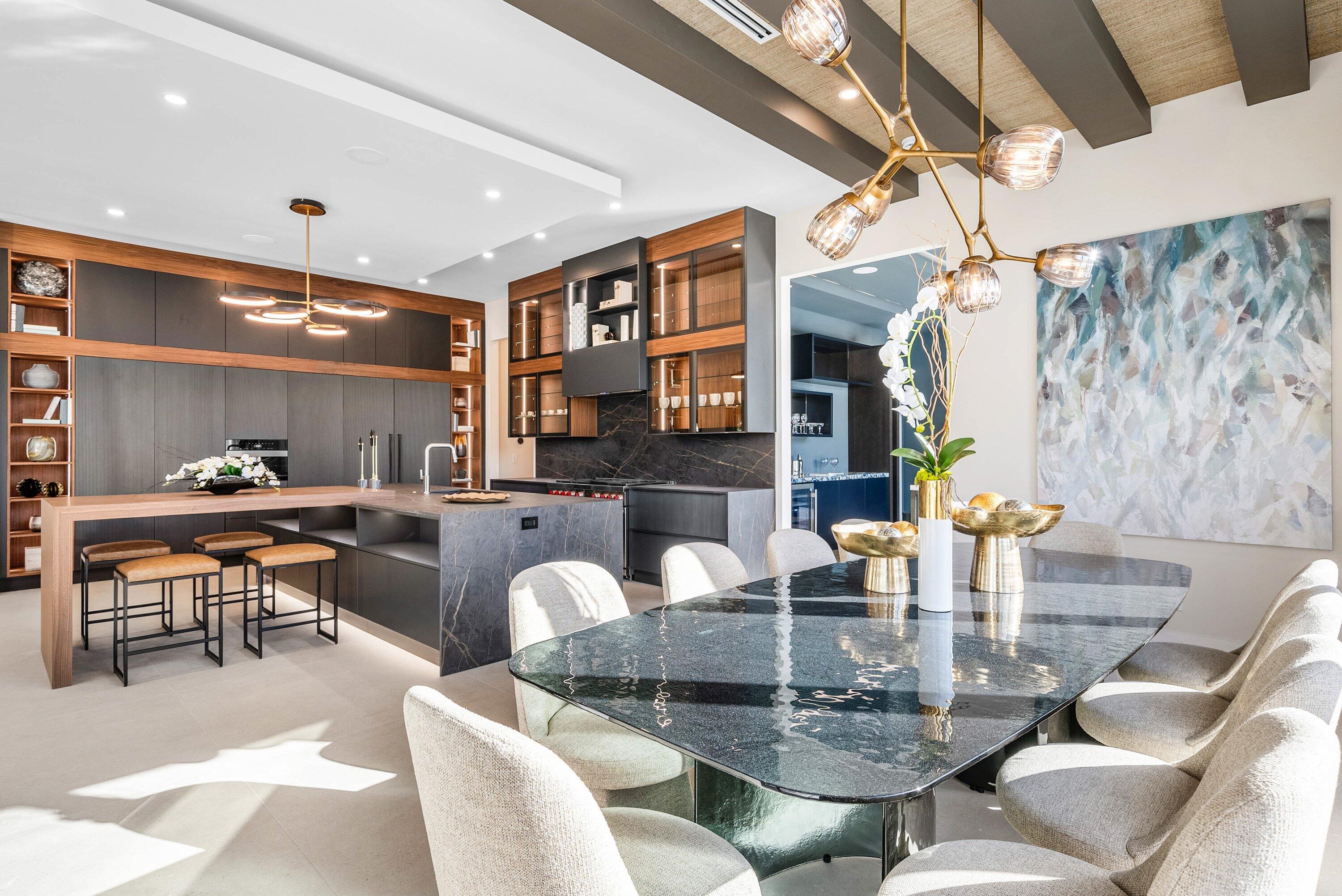 728 Enfield Street Boca Raton, FL 33487 - Photo 14 of 50 a living room with fireplace furniture and a wooden floor