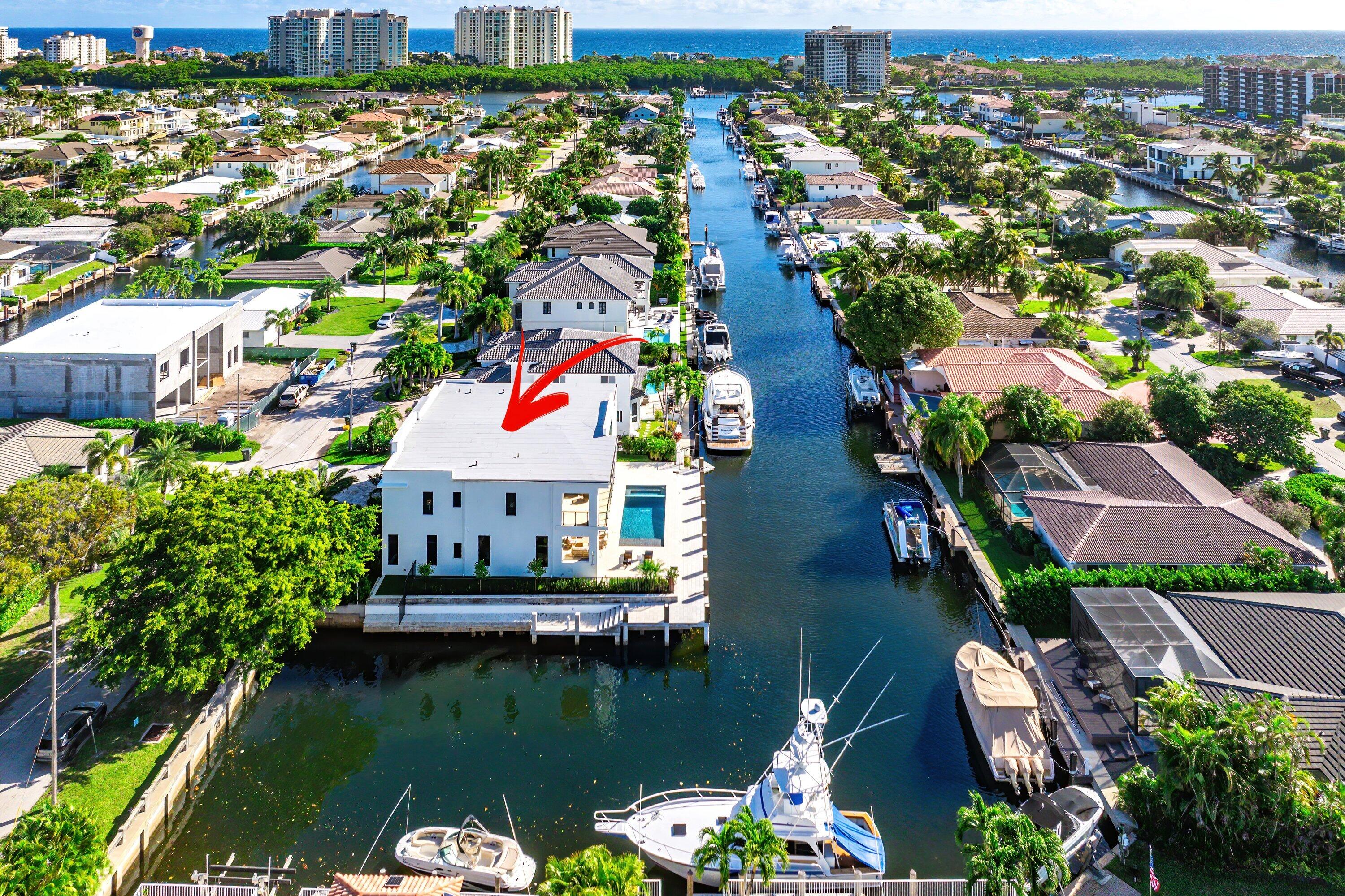 728 Enfield Street Boca Raton, FL 33487 - Photo 3 of 50 an aerial view of residential houses with outdoor space and swimming pool