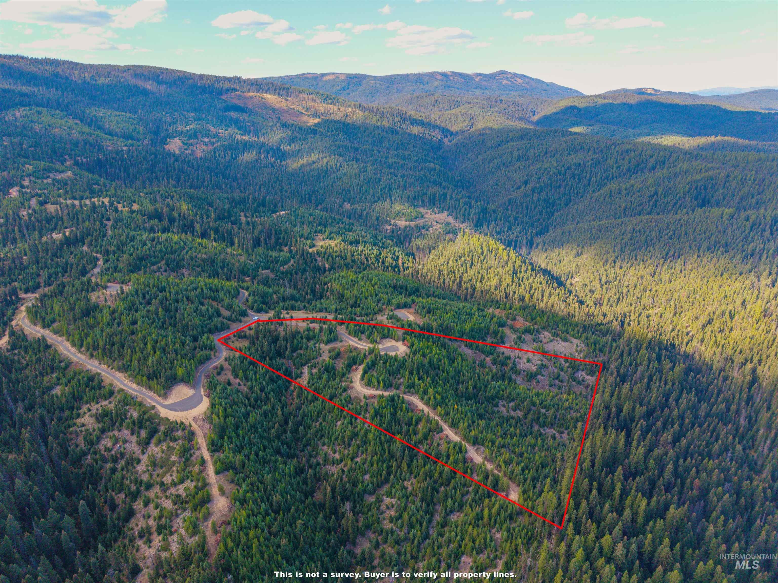 8 Tree Farm Trails Road Elk City, ID 83525 - Photo 11 of 14 View of property location featuring mountains and property boundaries highlighted