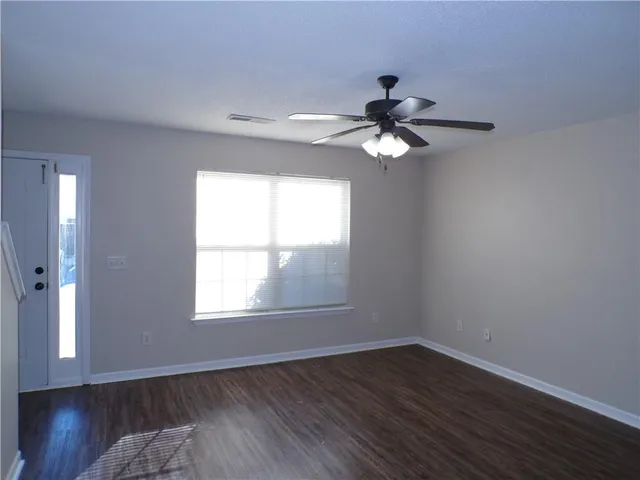 a window in an empty room