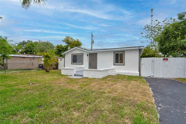 a backyard of a house