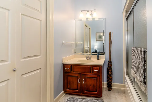 a view of a chairs and table in a room