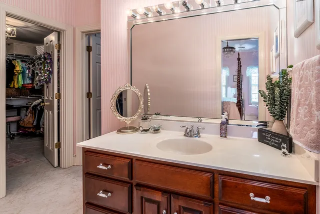 a bathroom with a sink and a bathtub