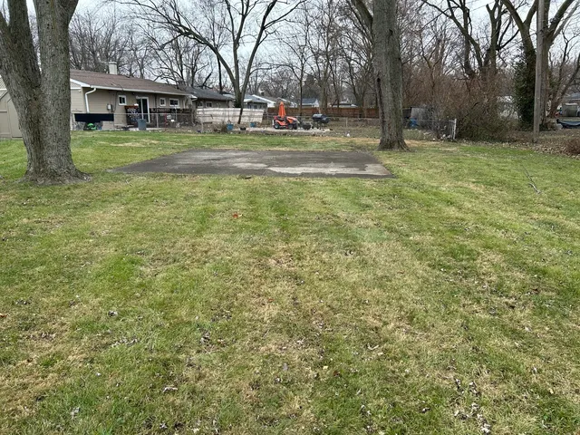 a house view with a garden space
