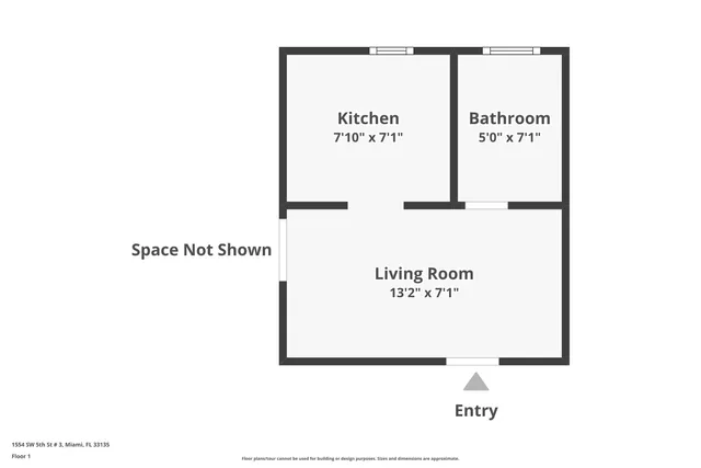 $1,650 | 1554 Southwest 5th Street, Unit 3A, Miami, FL 33135