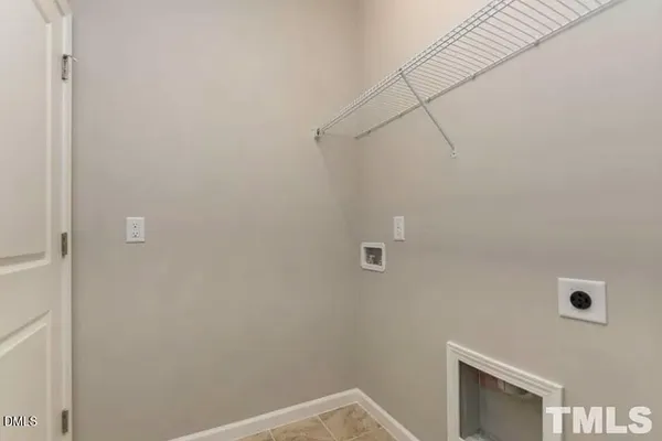 a view of small space with empty racks