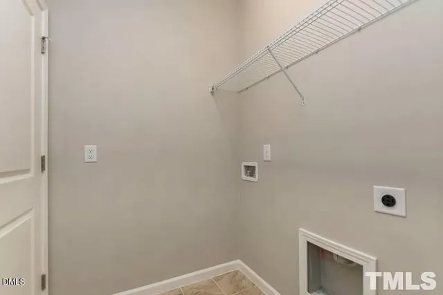 a view of small space with empty racks