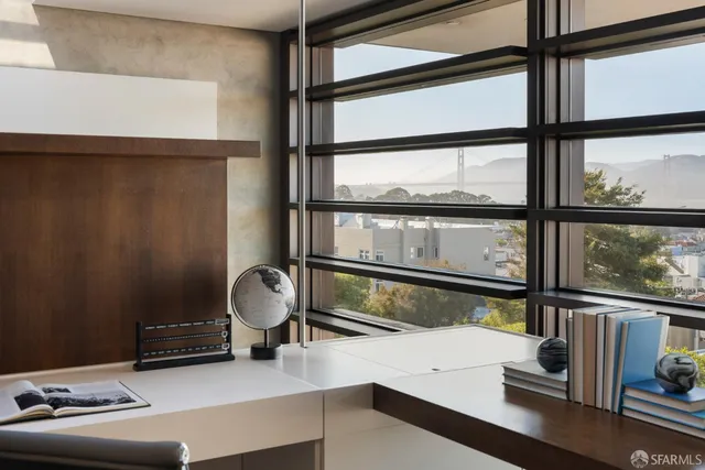 a living room with a window