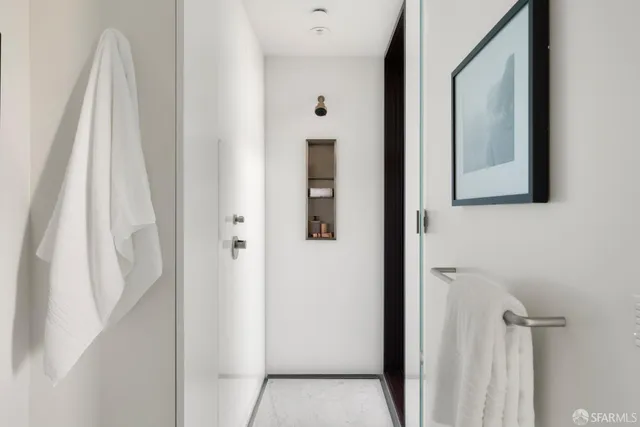 a view of a bathroom with a sink