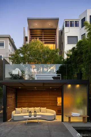 a view of city and mountain