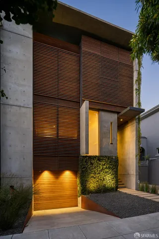 a view of front door of house