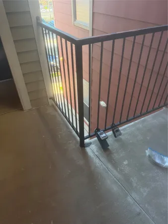 a view of empty room with windows