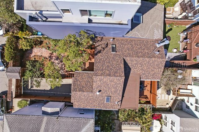 a backyard of a house