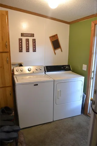 a view of swimming pool with outdoor seating and trees