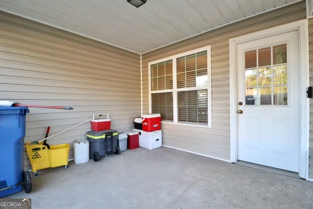 a view of a room with storage and utility