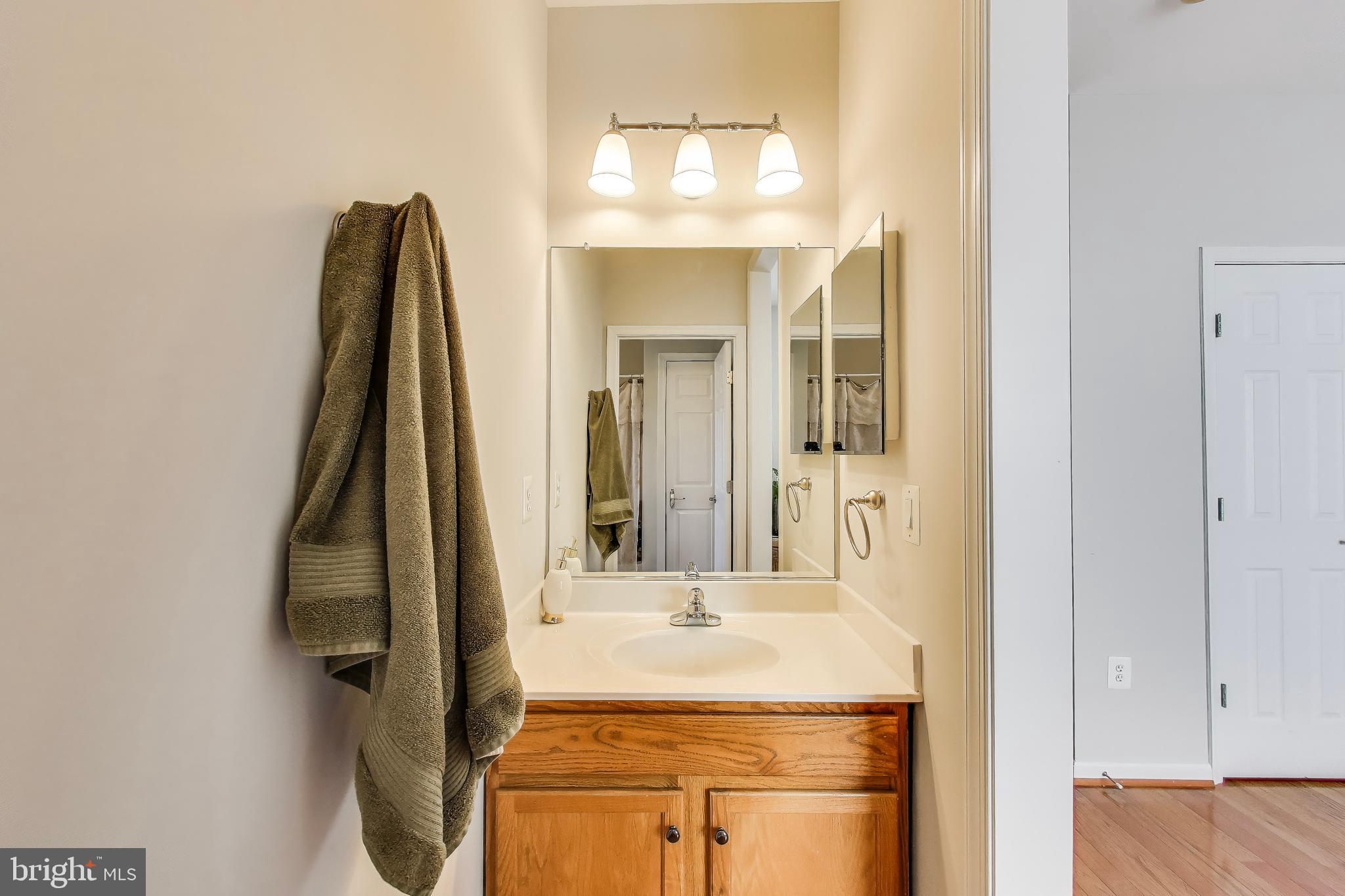16180 Radburn Street Woodbridge, VA 22191 - Photo 34 of 54 view of a bathroom with a sink and mirror
