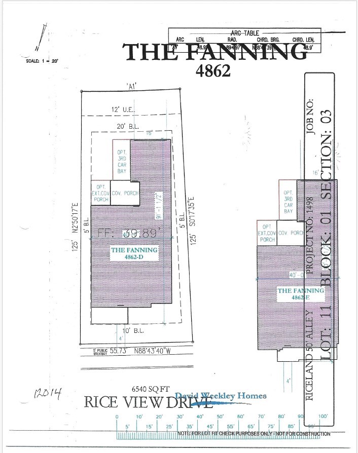 12014 Rice View Drive Mont Belvieu, TX 77523 - Photo 3 of 11 Plot Plan