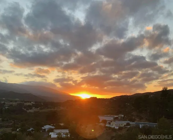 a view of city and mountain