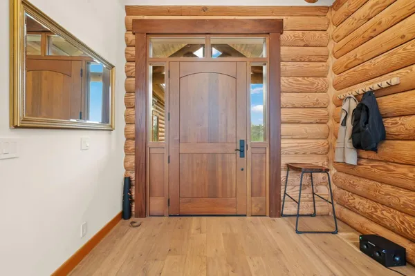 a view of a city with tall buildings