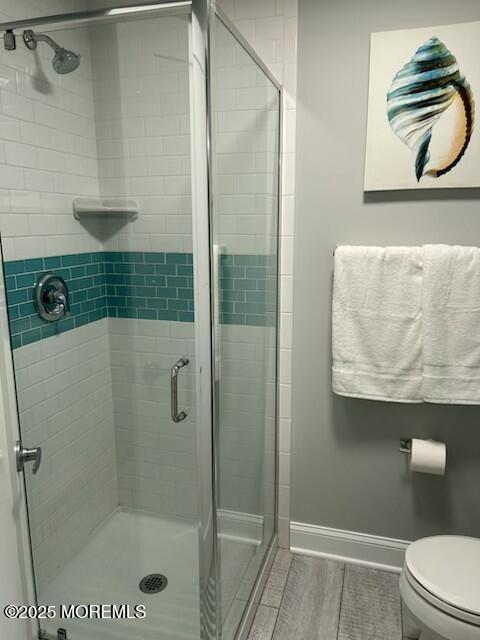 65 Mt Hermon Way, Unit 4 Ocean Grove, NJ 07756 - Photo 9 of 10 a bathroom with a shower and toilet