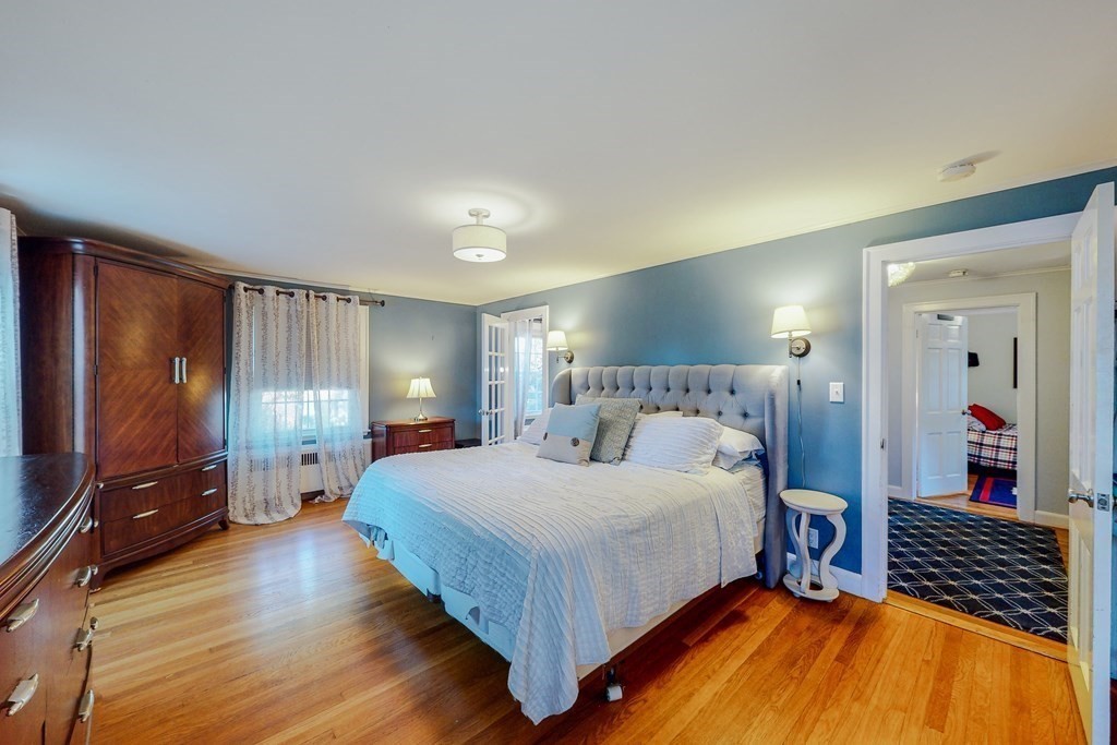 14 Gordon Road Milton, MA 02186 - Photo 20 of 38 a bedroom with a bed and a flat tv screen on dresser
