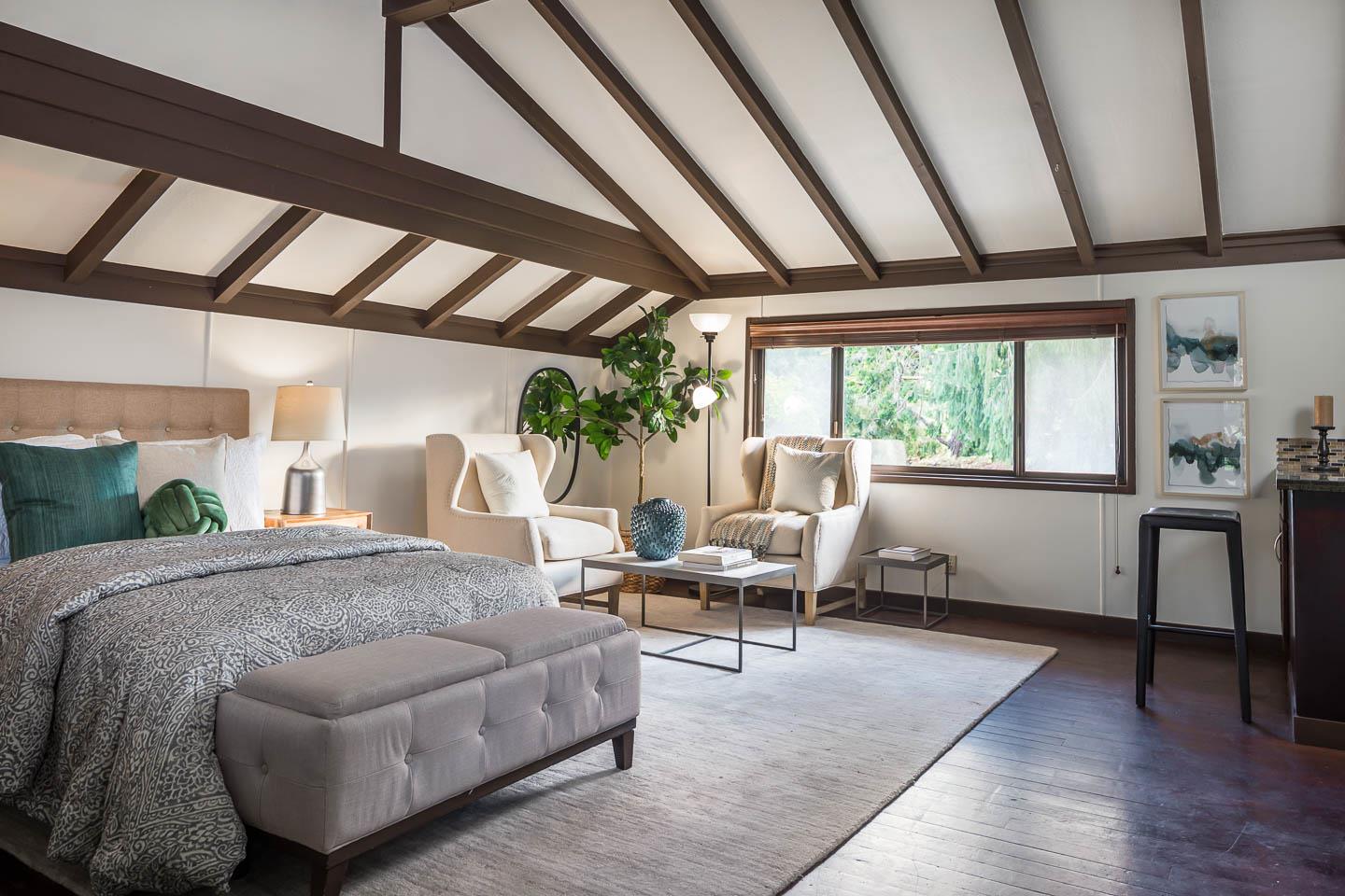 70 De Sabla Road San Mateo, CA 94402 - Photo 14 of 17 a living room with furniture and a large window