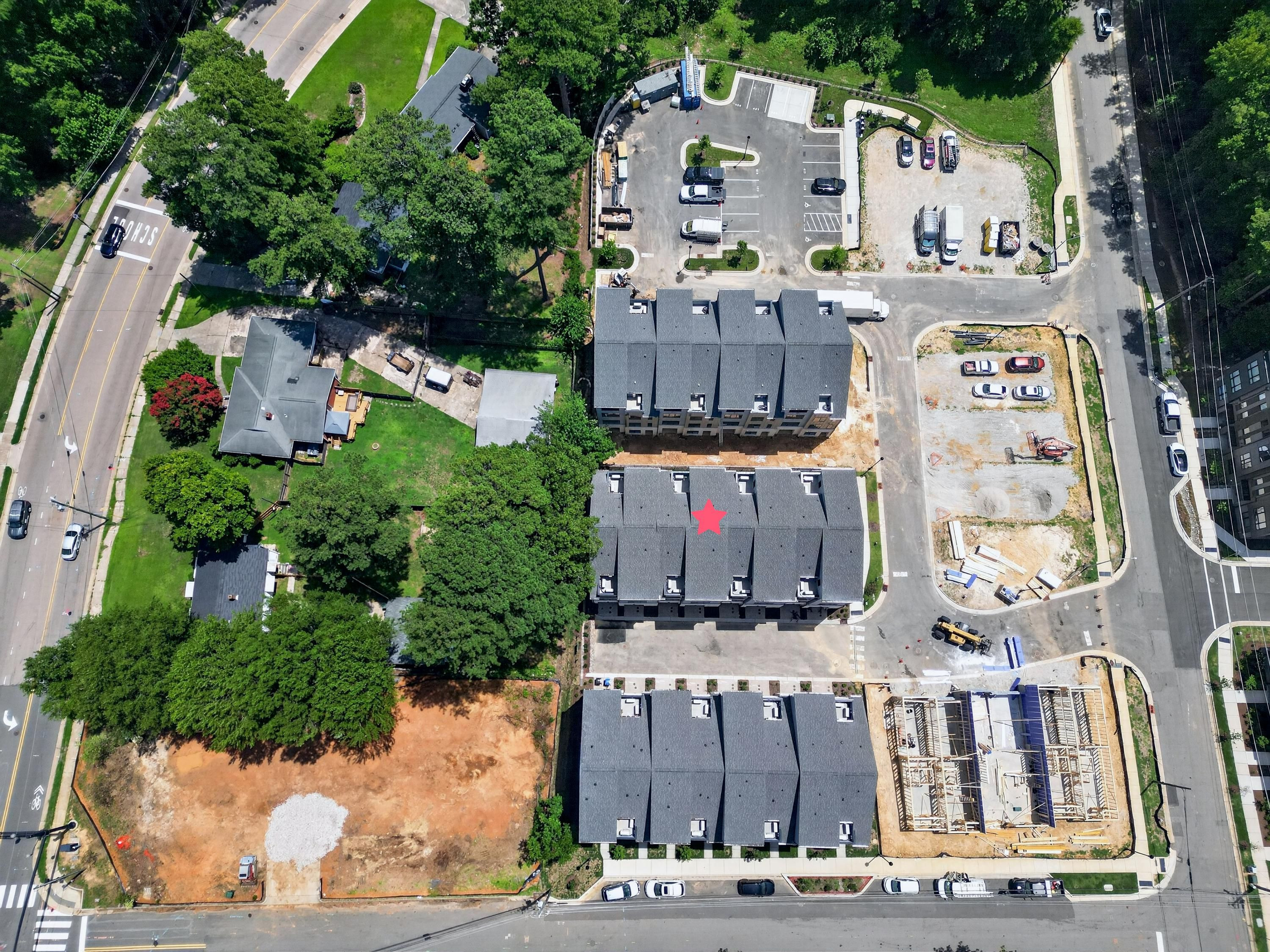 407 Chatham View Road Cary, NC 27511 - Photo 69 of 77 Aerial view of Walker Row Condominiums